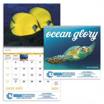 Ocean Glory Appointment Wall Calendar - Spiral
